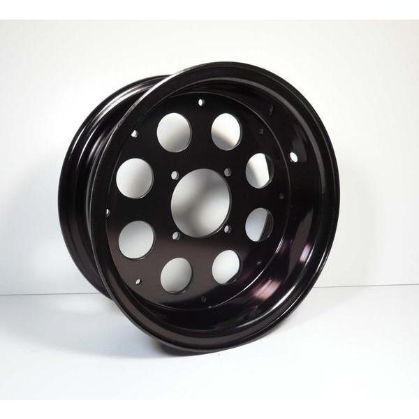 モンキーゴリラ用ブラック　アルミ合わせホイール 8インチ4.0J・１本[Y596]