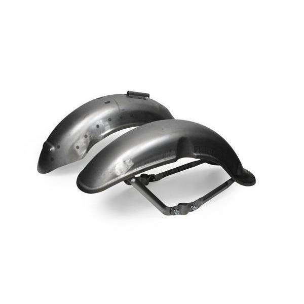 初期型ダックスタイプ　鉄カブトフェンダー　TYPE-1 未塗装　前後セット[Y887] 田中商会