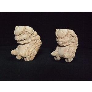 獅子鼻】 社寺仏閣、山車、だんぢり 木鼻4寸 1組（2体） : 田中