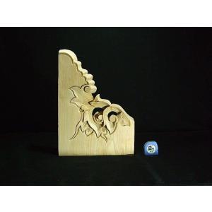 獅子鼻】 社寺仏閣、山車、だんぢり 木鼻6寸 1組（2体） : 田中