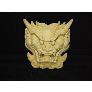 【鬼瓦】 社寺仏閣  山車  だんじり  鬼瓦彫刻　高さ30ｃｍ