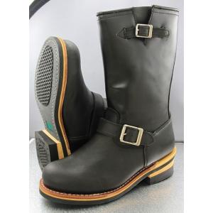 G＆B エンジニアブーツ メンズ ロングブーツ ブラック 黒 GB-9810 アウトドア グッドイヤ...