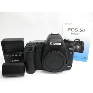 【 中古品 】Canon EOS 5D MarkII（2型）ボディー フルサイズ  純正バッテリー・...