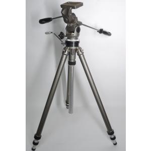 【中古 堅牢実用三脚 】GITZO CREMAILLERE 1 SUPER8 RN.2 雲台付 3段三脚 ジッツオ［管GI7182