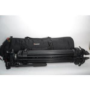 Manfrotto 503HDV +525MVB プロ仕様ビデオフルード雲台三脚セット［管X7438