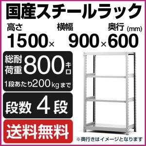 スチールラック スチール棚 高さ240×幅185×奥行62cm 5段 200kg/段 増連