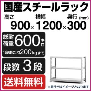 スチールラック スチール棚 高さ150×幅90×奥行30cm 4段 150kg/段 業務