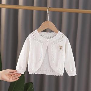 ニットカーディガン ボレロ キッズ 女の子 春 長袖 おしゃれ