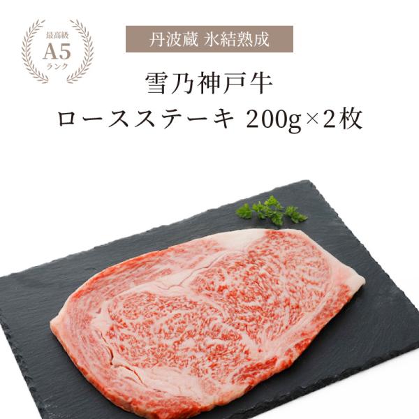 神戸牛 ギフト ステーキ 牛肉 ロースステーキ A5等級 400g 200g×2枚 お肉 熟成肉 神...