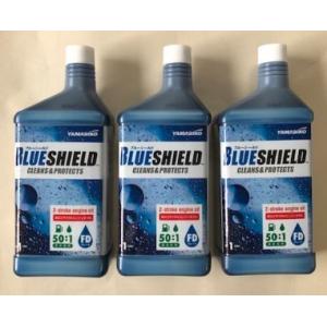 共立　やまびこ　BLUESHIELD(ブルーシールド） 2サイクル専用オイル　50:1専用　1L　3本セット　各種オイル・混合ガソリン｜tanboya-store