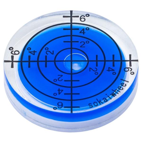 水平器 水準器 DIYアドバイザー推薦小型 丸形 ミニ 目盛り付き アナログ 傾斜 測定 レベラー ...