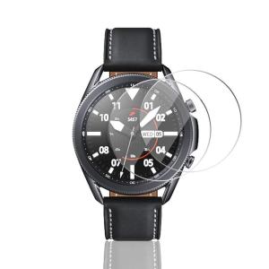 AnnTec Galaxy Watch 3 ガラスフィルム 45mm2枚セット 日本旭硝子製 9H硬度高透過率 耐衝撃 気泡防止 簡単貼り付｜tanda-shops
