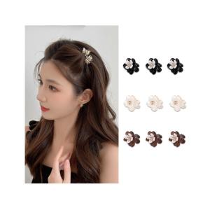 ALLMIRA ヘアクリップ ミニ 個セット 花 ヘア クリップ 小さめ バンスクリップ かみどめ クリップ 可愛い 小 髪留め クリップ｜tanda-shops