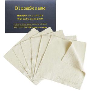 BloomSesame 天然 セーム革 クリーニングクロス 6枚セット 15cmx15cm メガネ拭き、カメラレンズ、スマホ、液晶画面、楽器｜tanda-shops