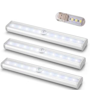 人感センサーライト 電池式 屋内 10LED 明るい 自動点灯 消灯 省エネ マグネット貼り付け式 配線不要 補助灯 足元灯 室内 お手洗い｜tanda-shops