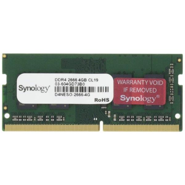 NAS用拡張メモリSynology D4NESO-2666-4G DDR4-2,666-SODIMM...