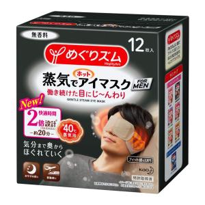 めぐりズム蒸気でホットアイマスク FOR MEN 12枚入｜tanda-shops