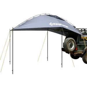 KingCamp カーサイドタープ 車 タープ テント タープ ポール付き 様々な車に対応 たーぷテント 車用タープ 日よけテント 単体使用