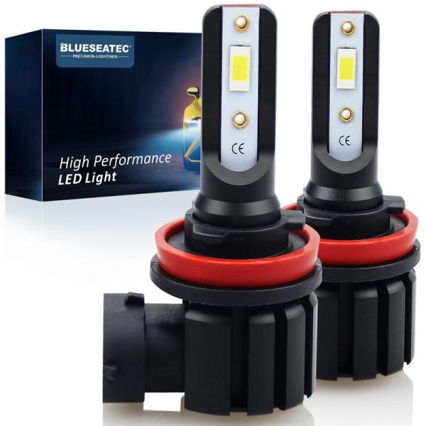 BLUESEATEC H8 H11 H16 兼用 LEDフォグランプ ホワイト 爆光 6500K 実...