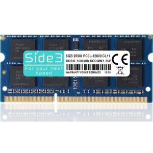 Side3 TOSHIBA dynabook ノートPC用メモリ PC3L-12800 8GB (DDR3L 1600Mhz) 1.35V