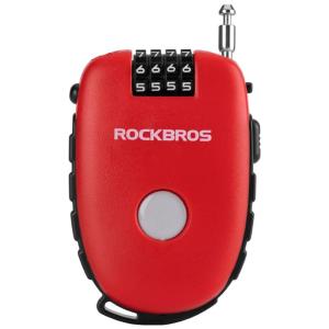 ROCKBROS(ロックブロス)ワイヤーロック 自転車 鍵 巻き取り式 ダイヤルロック 4桁 94cm 盗難防止 コンパクト ケーブルロック
