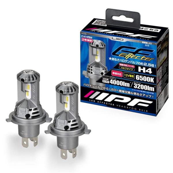 IPF ヘッドライト フォグランプ LED 車用 H4 Hi Lo切替 4000lm 3200lm ...