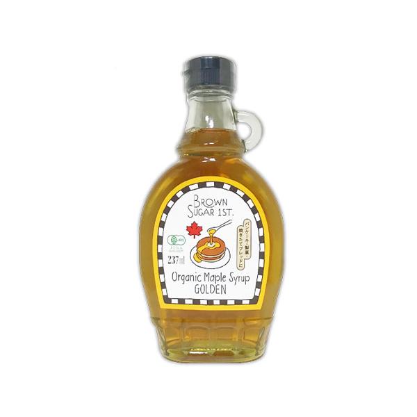 有機メープルシロップ ゴールデン 237ml　カナダのオーガニック楓の原生林から伝統的な採集方法で採...