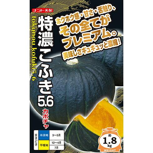 ナント種苗 カボチャ 特濃こふき5.6（ゴーテンロク）小袋