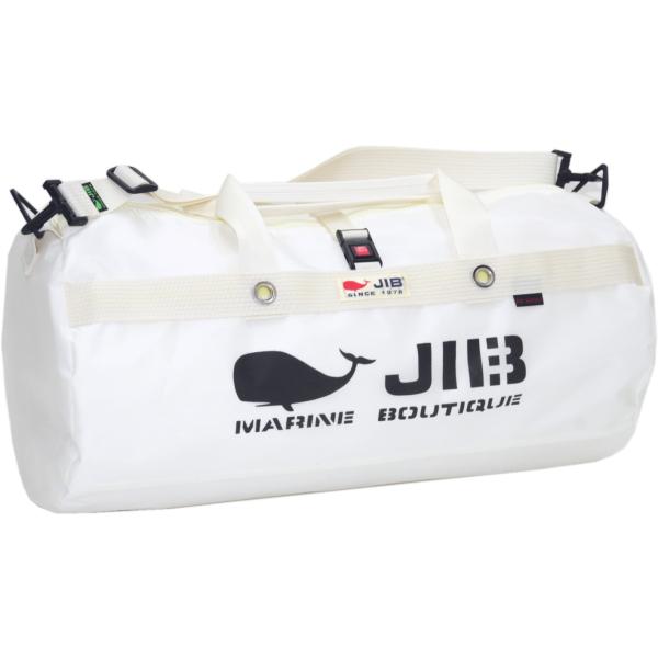 DMB JIB ダッフルバッグMボーダー ホワイト（刺繍タグ）　プラパーツ仕様　DMB236