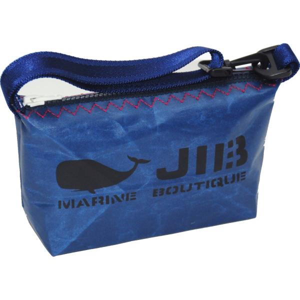 HPOS JIB ハンドルポーチS HPOS38　ネイビー×レッドステッチ