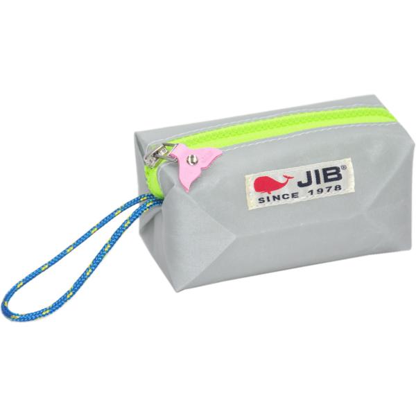 SP26 JIB シーピッグ（しっぽ付）　グレー×蛍光グリーンファスナー（しっぽとコードの色はアソー...