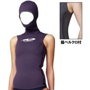 SSW700B フードベスト ベルクロ付 2mm WORLD DIVE(ワールドダイブ)