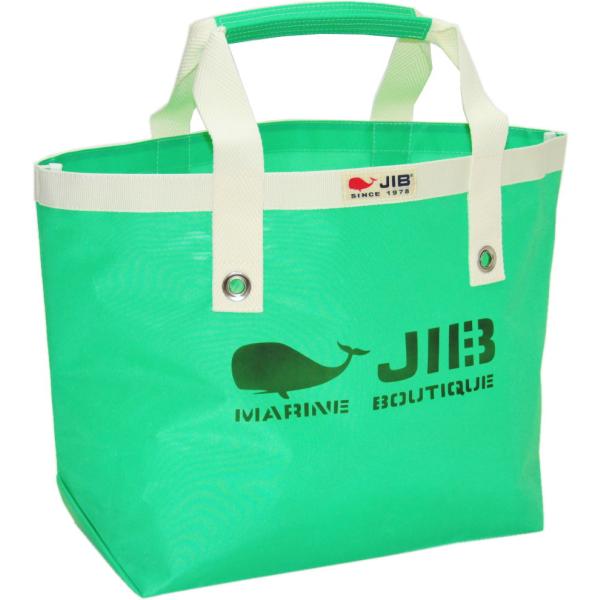 TM JIB オープントートM エメラルドグリーン×ホワイトテープ　ファスナー無しタイプ　TM82
