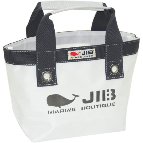 TSS JIB オープントートSS  ファスナー無しタイプ　ホワイト×チャコールグレーテープ　TSS...