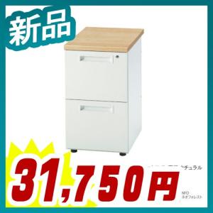 サイドデスクワゴン 2段ワゴン W700 事務机 基本 定番 オールロック機構 A4ファイル収納 新品 法人様のみ送料無料 井上金庫製:GSDシリーズ GSD-B047-2 NA｜tanimachi008