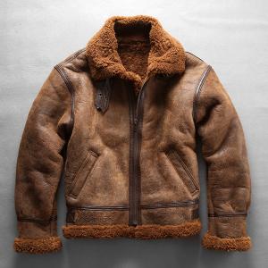 [ハルフ] レザー　ムートンジャケット B-3 フライトジャケット　Haruf KP5989EM000013_thumb.jpg