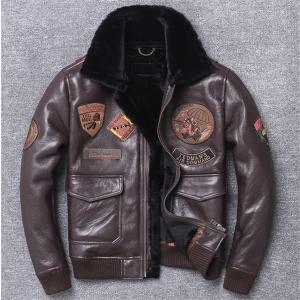 【しなやかラムレザー】フライトジャケット G1 ブラウン 白ボア襟 メンズL しなやかラムレザー】フライトジャケット G1 ブラウン 白ボア襟 メンズL