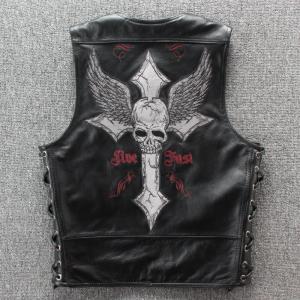 サドルベスト Bタイプ きなり コンチョ付き レザーベスト 革ベスト