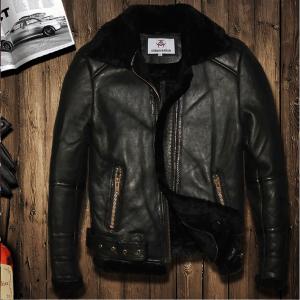 AVIREX メンズ シングルライダース レザージャケット 本革