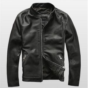 牛革ジャケット 本革バイクジャケット 牛革 ライダースジャケット 刺繍