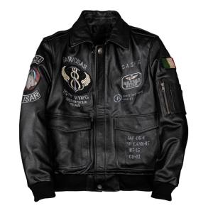 革ジャン メンズ レザージャケット 本革 M−65 7667 : 本革 レザー 革