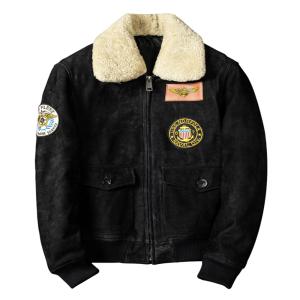 本革フライトジャケット 本革ジャケット G1空軍服 綿入り 羊革 中綿