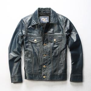 美品❤ASPESI 極上ゴートスキン やぎ革 ドライビングジャケット 黒 S ゴートスキンライダースジャケット（山羊革）襟付き革ジャン｜革製品