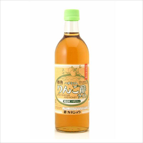 樽熟ハチミツ入りりんご酢ライト　500mL（カネショウ：気になる甘さをおさえ、適度な酸味）メーカー直...