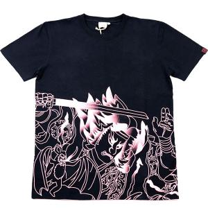 蓄光ねぶたTシャツ 狒々退治 手塚茂樹：甲州屋 ：ねぶたグッズ