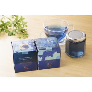 青い森の天然青色ギフトセット：天然青色色素アンチャン 青いジャム 青いお茶 青ジャム 青茶 JT&amp;Associates