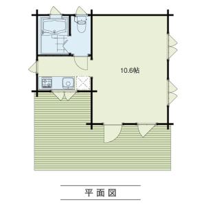 ログハウス ミニログハウス ルースB(ログ厚7...の詳細画像1