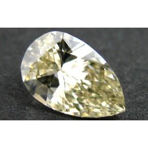 天然イエローダイヤモンド ルース 0.274ct, FANCY LIGHT BROWNISH YELLOW, VS1, ペアシェイプ, AGTジェムラボラトリー｜tanodiamond