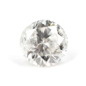 天然ダイヤモンド ルース(裸石) 0.370ct, Gカラー, I-2, Poor, 中央宝石研究所