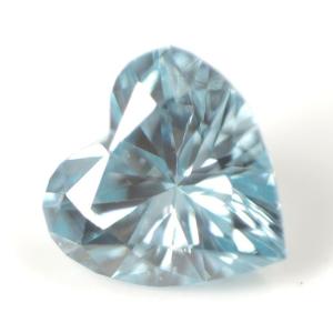 ブルーダイヤモンド ルース トリートメント 0.034ct アイスブルー系 SIからVSクラス位 ハートシェイプ｜tanodiamond